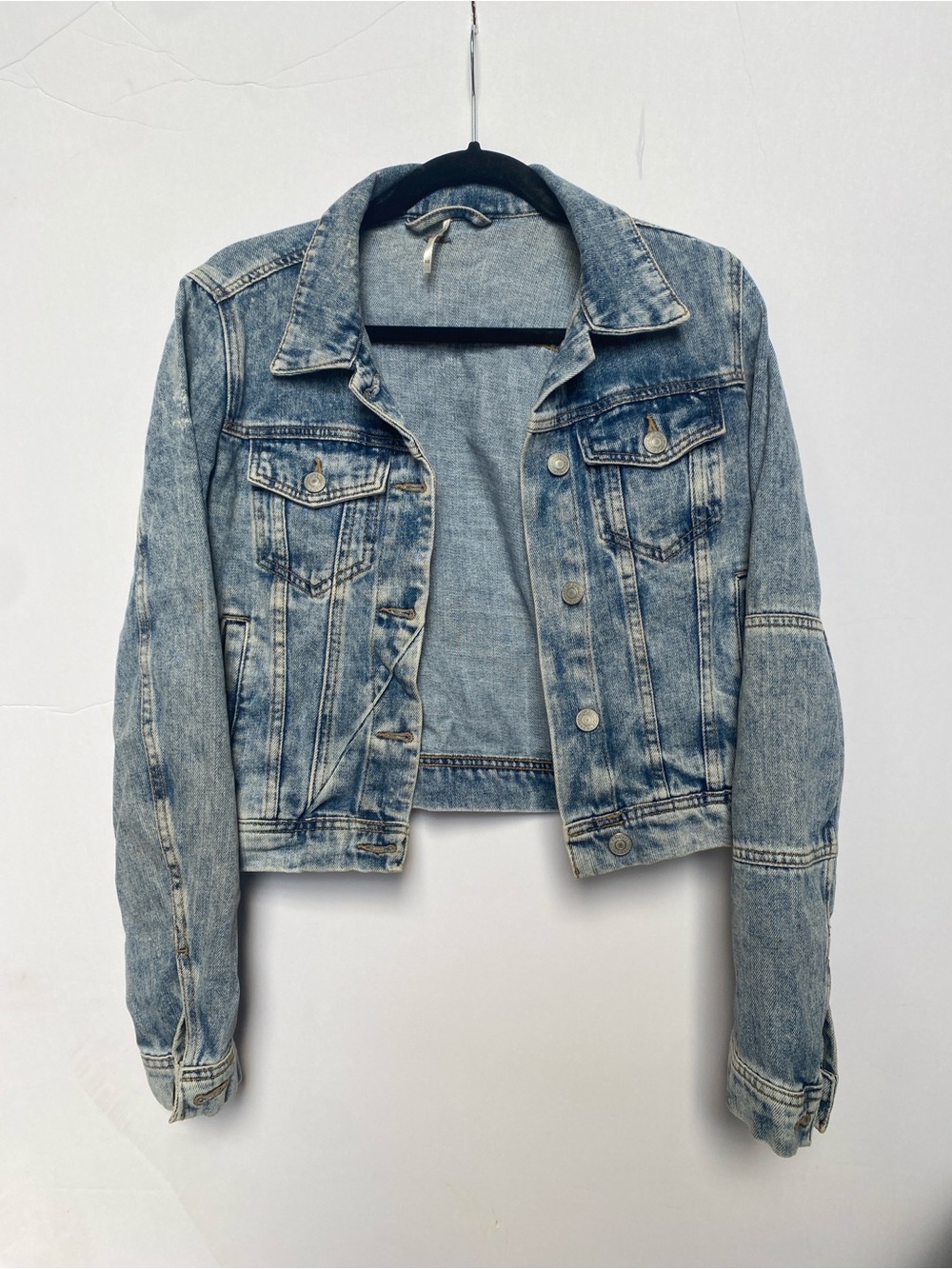 Free People - Classic Light Blue Denim Jacket - Women XS